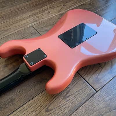 1980s Fresher HSS Stratocaster Electric Guitar Shell Pink Floyd Rose MIJ Japan image 12