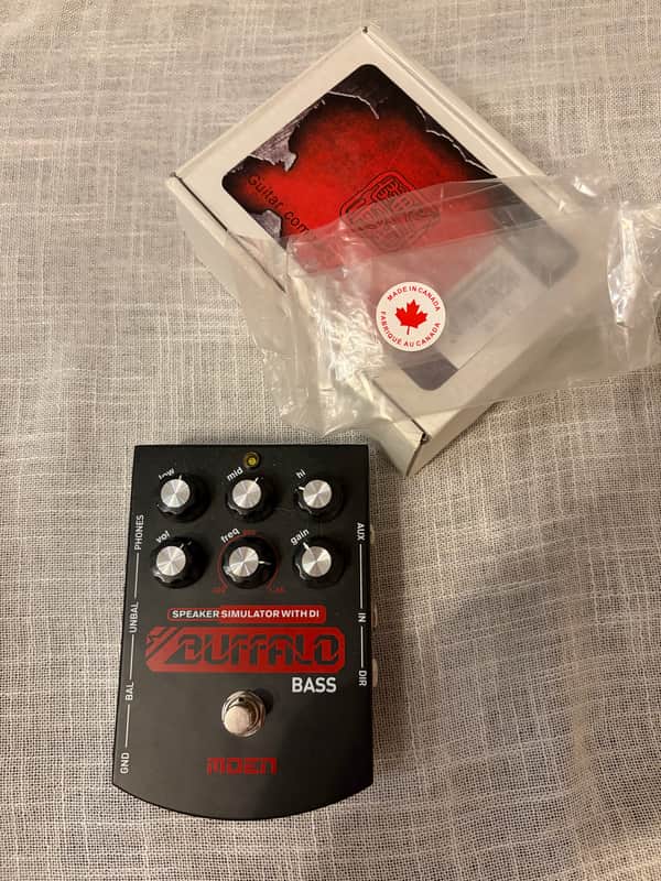 Moen BS-BA Buffalo Bass DI/Parametric EQ 2010s - Red/Black image 1