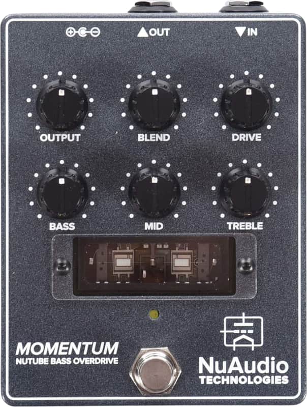 Mission Engineering NuAudio Momentum NuTube Overdrive Bass Effects Pedal, Gray image 1