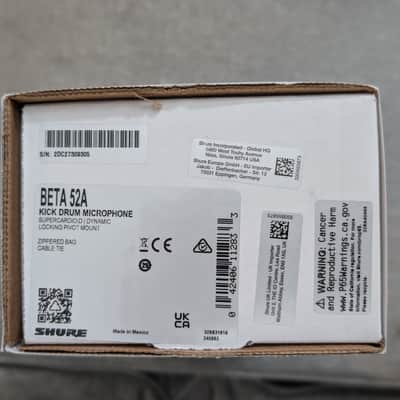 *BRAND NEW!* Shure Beta 52A Supercardioid Dynamic Bass Drum Microphone image 2