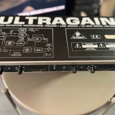 Behringer Ultragain  2 -Channel Mic Preamp with A/D Converter 2000s - Black / Silver image 5
