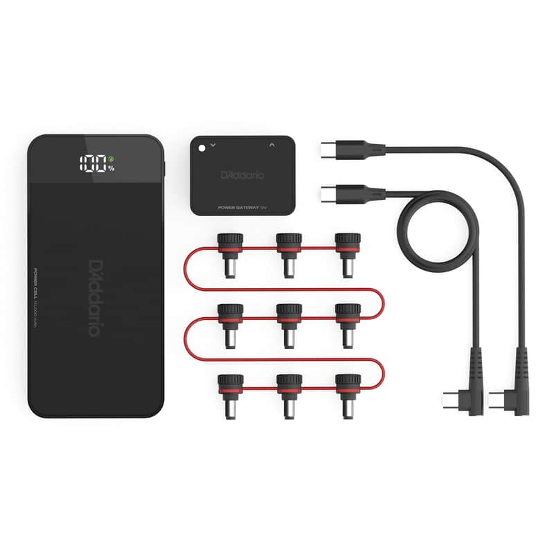 Accessories Xpnd Pedal Power Battery Kit W/International Plugs, Type C/G/F/I Adaptors - Guitar Pedal Power Supply - Usb Charging Battery With Customizable Daisy Chain image 1