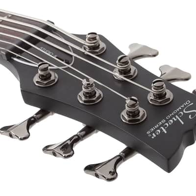 Schecter Stiletto Studio-6 See-Thru Black Satin image 10