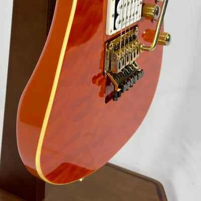 Schecter NV-3-22 Electric Guitar MIJ Japan 2018 - Orange Flame Maple image 3
