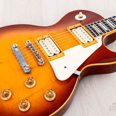 1980 Tokai Reborn Old Love Rock LS120 Original Burst w/ Lifton-Style Case, Double Cream DiMarzio PAF image 6