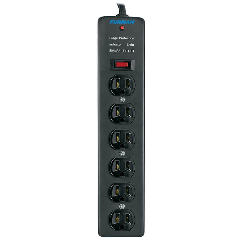 Furman SS6 - Six-Outlet Power Strip with 15-Foot Cord image 1