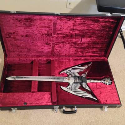ESP 20th Anniversary Alfee Takamizawa Custom Angel Sword Guitar 1993 Grey image 2