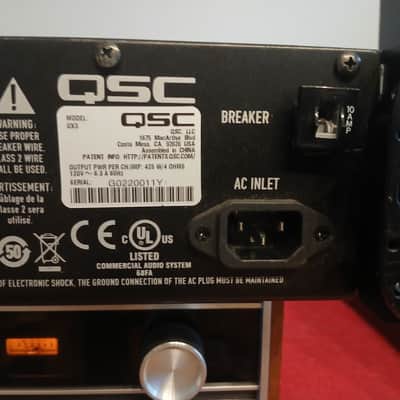 QSC GX3 2-Channel Power Amplifier - Silver image 13
