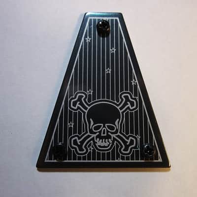 Skull Head Truss Rod Cover for Jackson Guitars with Triangle 3 Hole mounting Truss Rod Cover image 3