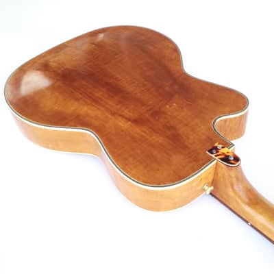 Vintage Original 1950's Kay Howlin' Wolf Thin Twin K162 Natural Blonde Electric Bass Guitar Viol image 6