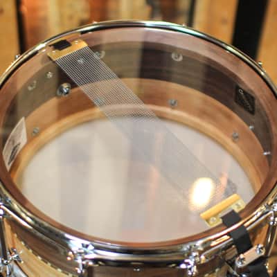 Craviotto 6.5x14 Private Reserve Sycamore/Walnut w/ Walnut Inlay Snare Drum image 5
