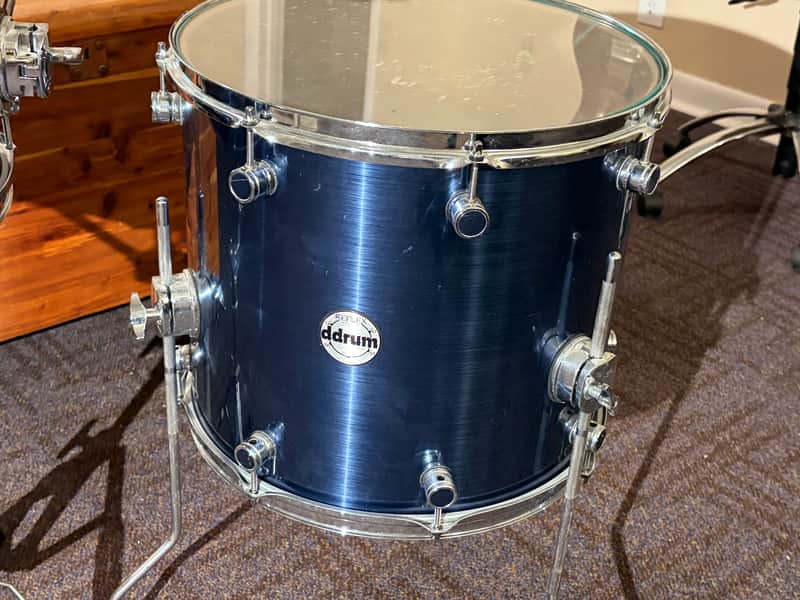 Ddrum Reflex 16” floor tom, Safire blue Reflex 2000’s - Gloss blue Bild 1