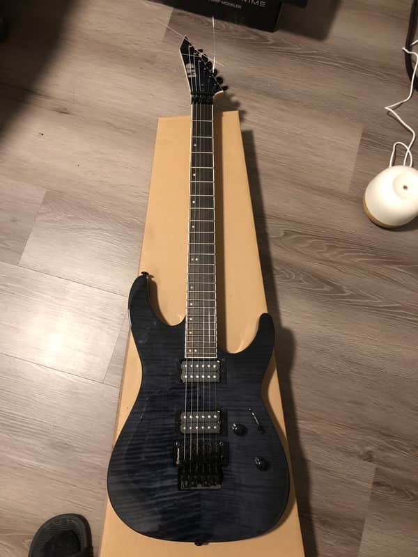 ESP LTD M-200 FM with Jatoba Fretboard 2018 - Present - See Thru Black image 1