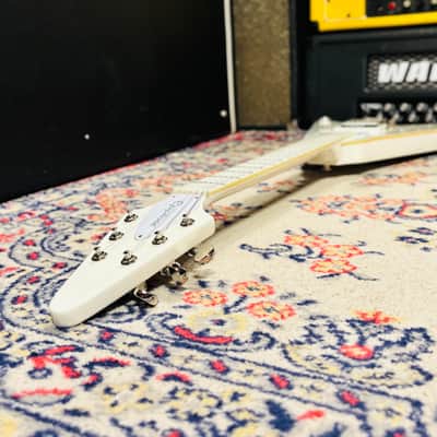 2016 Epiphone Brendon Small Signature "Snow Falcon" Flying V Dethklok Metalocalypse - Snow Burst - Limited Edition w/ Original Soft Case image 23