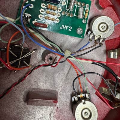 Dunlop JHF2 Jimi Hendrix Signature NKT 275 Fuzz Face 1993-1994 Red image 8