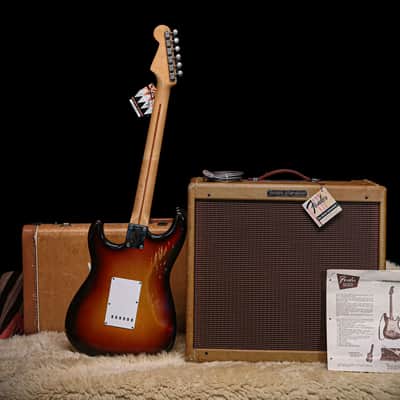 1958 Fender Stratocaster & Matching Tweed Pro Amp image 3