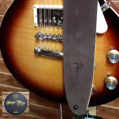 Perri’s Leathers suede 2.5" guitar strap brown P25S-201 image 2