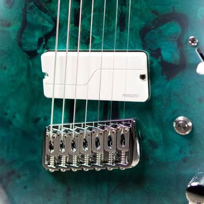 Legator N7FOD Ninja Multiscale Electric Guitar - Arctic Blue with Gig Bag image 9