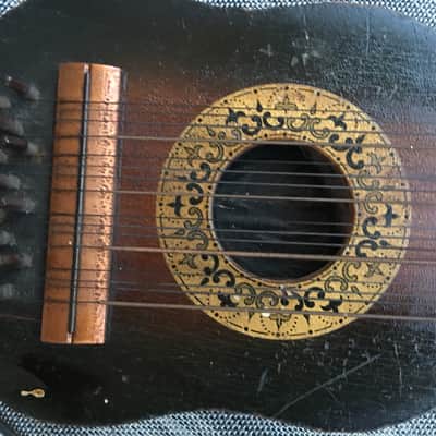 1920's Ukelin Manufacturers Advertising Co. Violin and Hawaiian Ukulele Combined Two Hole Ukelin 1929 image 6