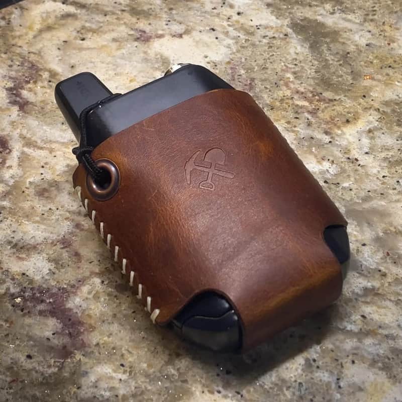 Handmade Leather Case - Shure GLXD1+ / GLXD14+ / GLXD14R+ / GLXD16+ / GLXD24+ / GLXD124R+ - BROWN Pouch Holster image 1