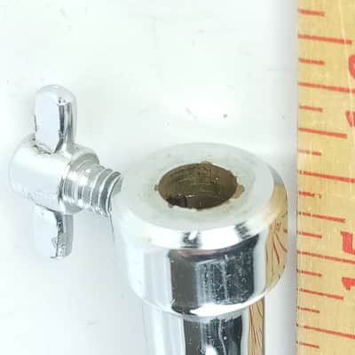 Camco Center Tube for Flat Base Straight Cymbal Stand Vintage 60s Chrome Oaklawn image 2