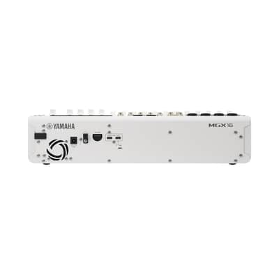 Yamaha MGX16-W 22ch Digital Mixer, dual USB-C audio interface, white image 2