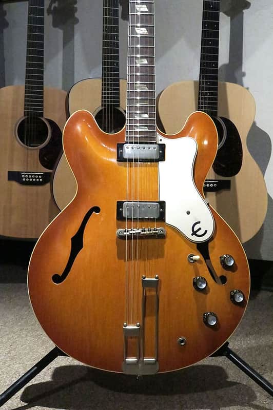 Epiphone 1962 Riviera Honeyburst with S.S. Frets & Case (Joe Satriani Private Collection)(Pre-Owned) image 1