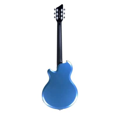 SUPRO Electric Guitar Jamesport Ocean Blue Metallic - Gold Foil Pickup image 2