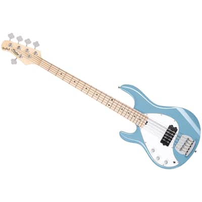 StingRay RAY5 Left-Handed Chopper Blue Sterling by Music Man image 1