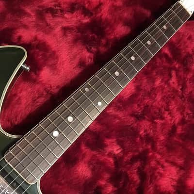 c.1969 Greco (Fujigen) ER-180 Semi-Hollow Guitar MIJ Vintage Dark Green image 3