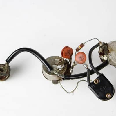 1966 Vintage Gibson EB-0/EB-2/EB-3 Bass Pots Wiring Harness w/Input Jack USA 1960s image 2