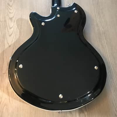 Supro 1582VJB Coronado II Vibrato Dual Pickup Americana Series Reissue Electric Guitar 2010s - Jet Black image 10
