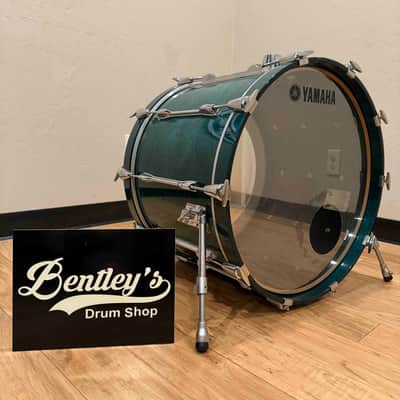 ~RARE!~ MIJ Yamaha Recording Custom 16x22 Bass Drum in Deep Aqua Stain Lacquer image 1