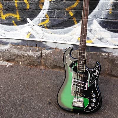 1966 Burns Shadows Bass Greenburst image 1