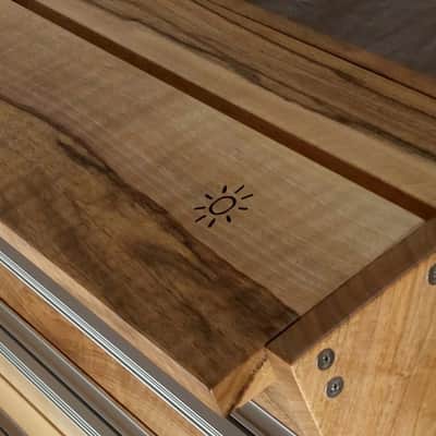 18U / 196hp Eurorack case MARIZILLA • Walnut • Rails + TS / BackLight / Unpowered image 10