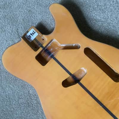 Tele Style Guitar Body, Ash and Flamed Maple image 9