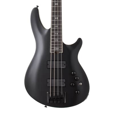 Schecter SLS Elite-4 "Evil Twin" Bass Guitar - Satin Black image 1