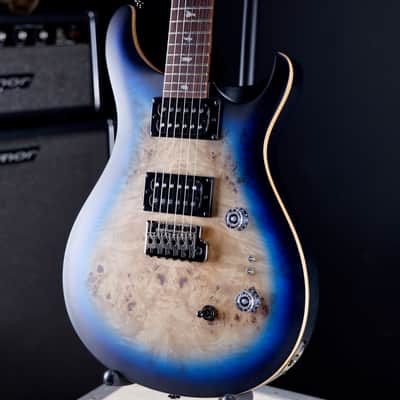 PRS SE Custom 24-08 Poplar Burl Limited Edition 2025 - Lake Blue Midnight Burst image 3