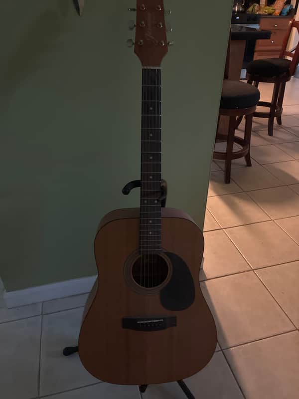 Jasmine S-35 Dreadnought Acoustic Guitar 2010s - Natural image 1