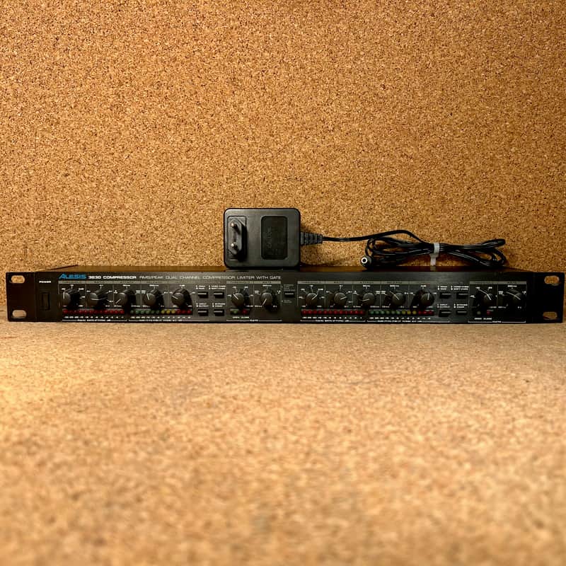 Alesis 3630 Dual-Channel Compressor / Limiter with Gate 1990s – Serviced – Warranty image 1