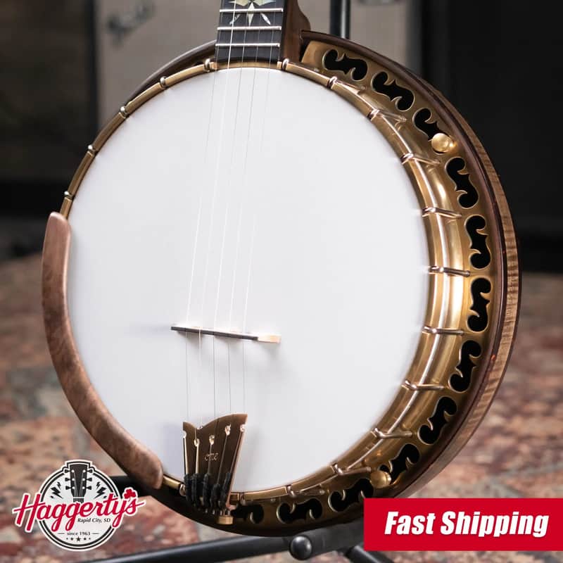 OME Banjos Gold Hill Vintage Alpha 5-String Resonator Banjo with Hardshell Case image 1