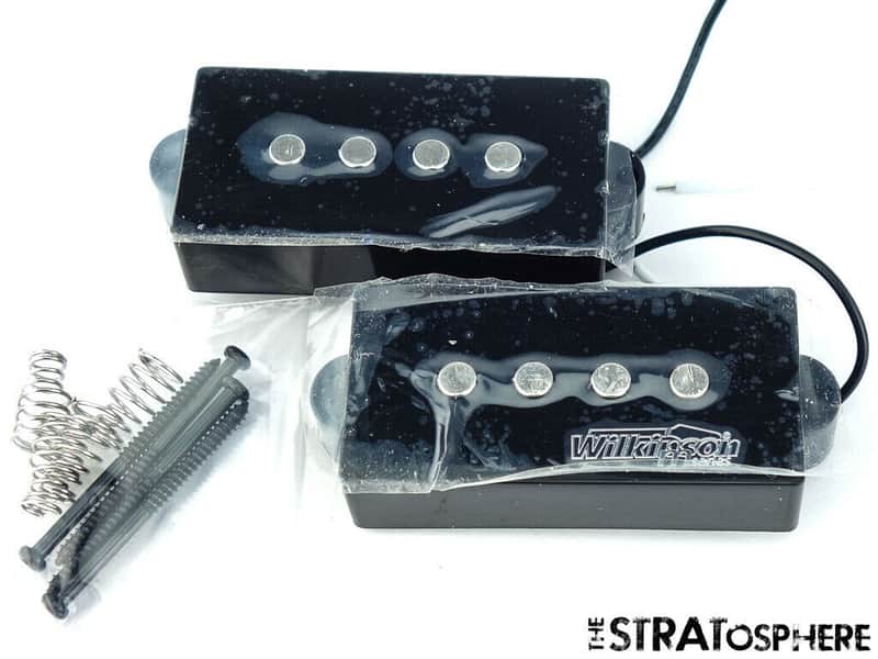 *NEW Wilkinson WOPB Ceramic for Fender Precision P Bass PICKUP SET Humbucking! image 1