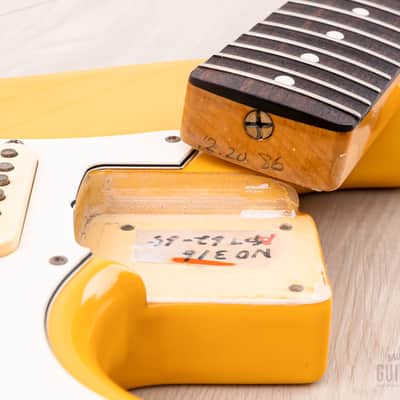 1986 Fender Order Made Yngwie Malmsteen Stratocaster ST62 Yellow White w/ USA Dimarzio DP117, Japan MIJ Fujigen image 18