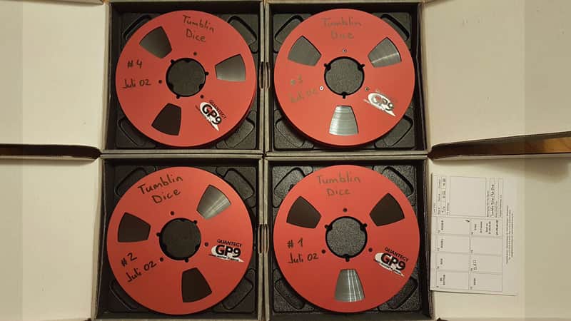 Quantegy GP9 1" tapes, 10,5" reels, 4 pcs., used once image 1