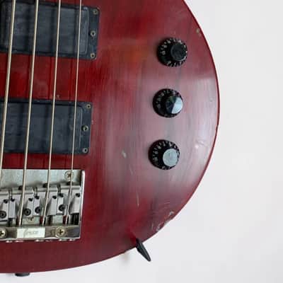 Greco TVB-65 c.1980s 32" Medium Scale Bass Guitar Mahogany w/Soft Case image 25