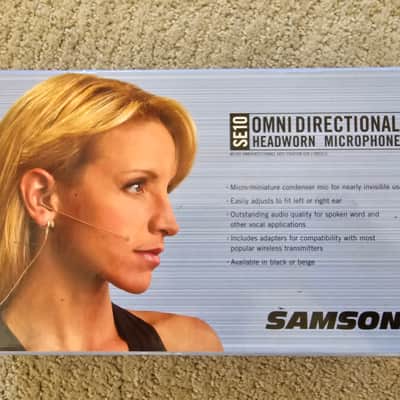 Samson SE10 Earset Microphone with Miniature Condenser Capsule 2010s - Tan image 1