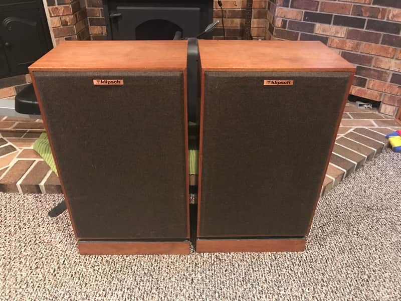 Klipsch KG4 vintage stereo speakers with oiled walnut cabinets shipping in the USA NOW available image 1