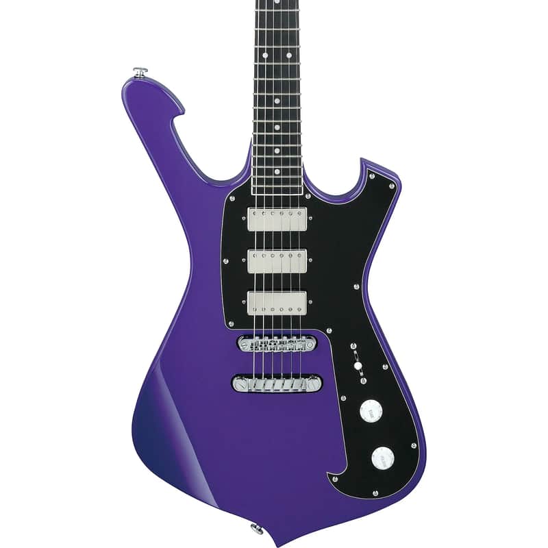 Ibanez  Fireman FRM300-PR Paul Gilbert Signature 6-String Solid Body Electric Guitar with Ebony Fretboard, Right-Handed, Purple image 1