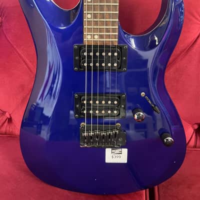 Cort X-2 BK X Series Double Cutaway HH with Tremolo 2010s - Blue image 2