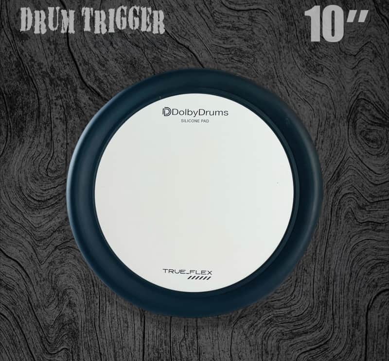 10” 4 Trigger Quick-Bolt Silicone Pad Drum Topper for Acoustic Roland Yamaha A2E image 1